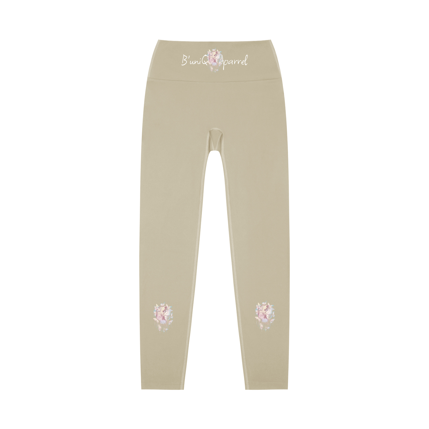 Women's High-Waisted UniQue Butterfly SkullHead Yoga Leggings