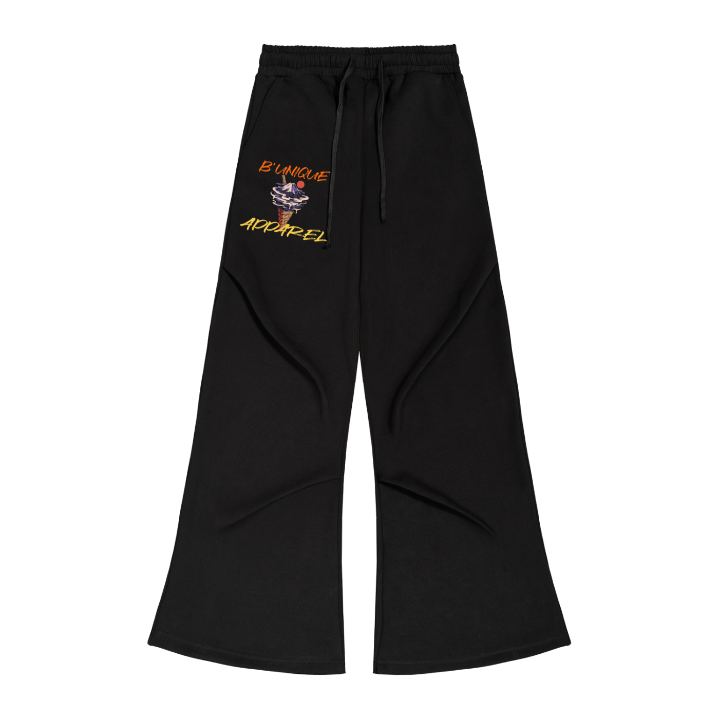 Wide Leg 4EVA EZRA UNIQUE ICE CREAM Drawstring Sweatpants