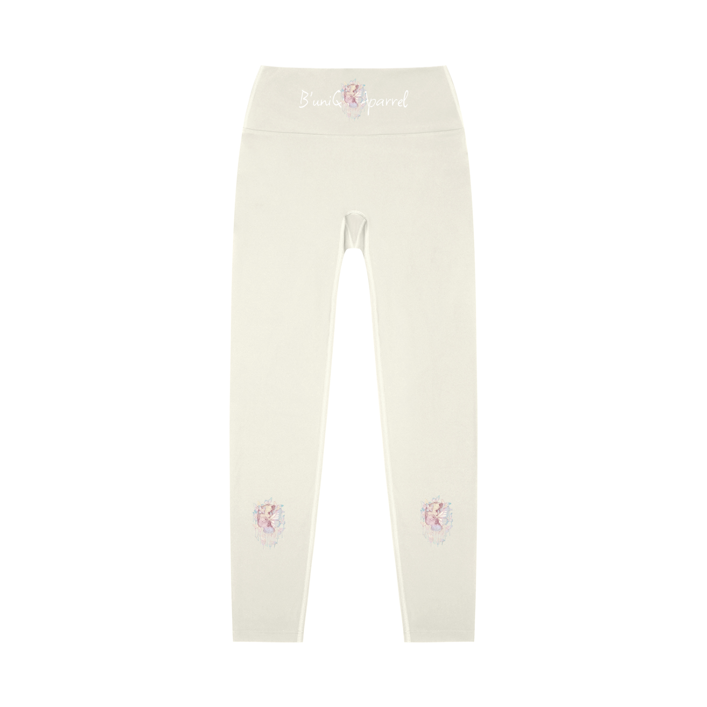 Women's High-Waisted UniQue Butterfly SkullHead Yoga Leggings