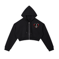 Women's Essential Cropped Zip-Up Hoodie