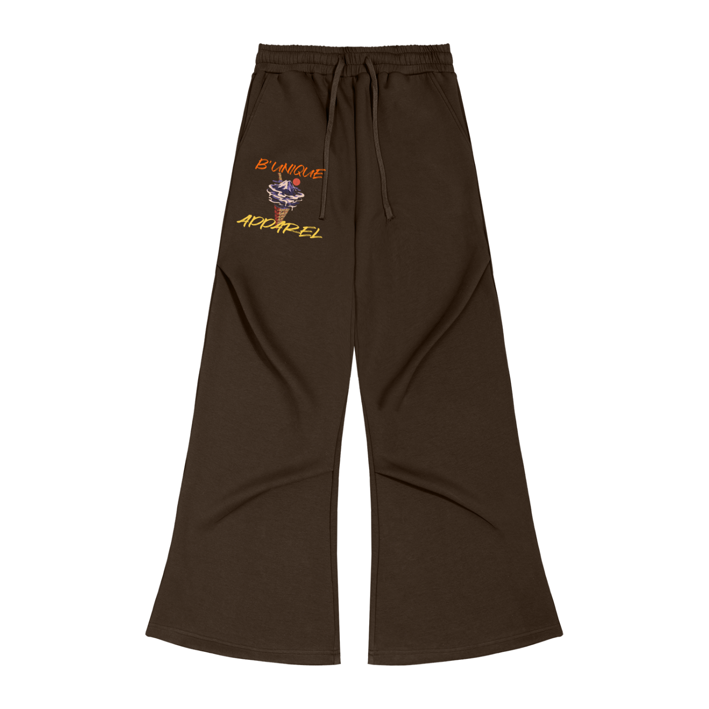 Wide Leg 4EVA EZRA UNIQUE ICE CREAM Drawstring Sweatpants