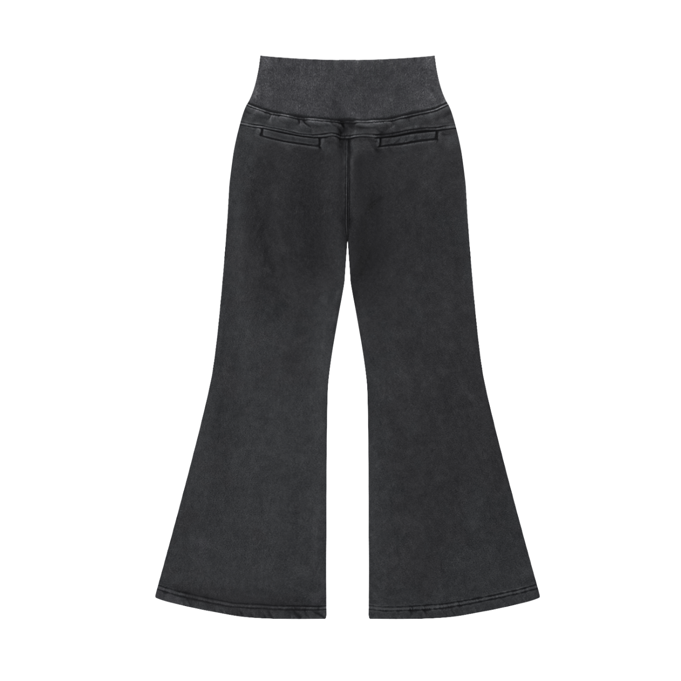 Women's Vintage Washed Flared Fleece Pants