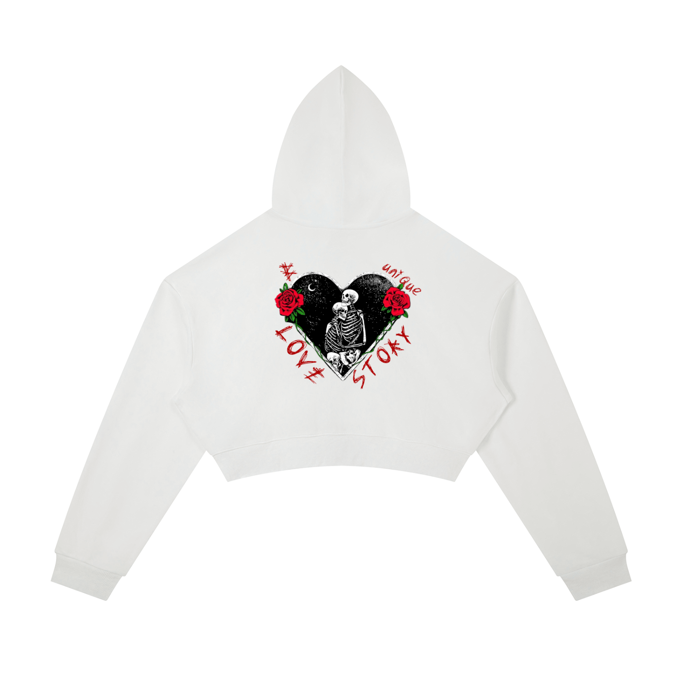 Women's Essential Cropped Zip-Up Hoodie