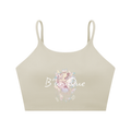Women's Spaghetti Strap  UniQue Butterfly Skullhead Yoga Sports Bra