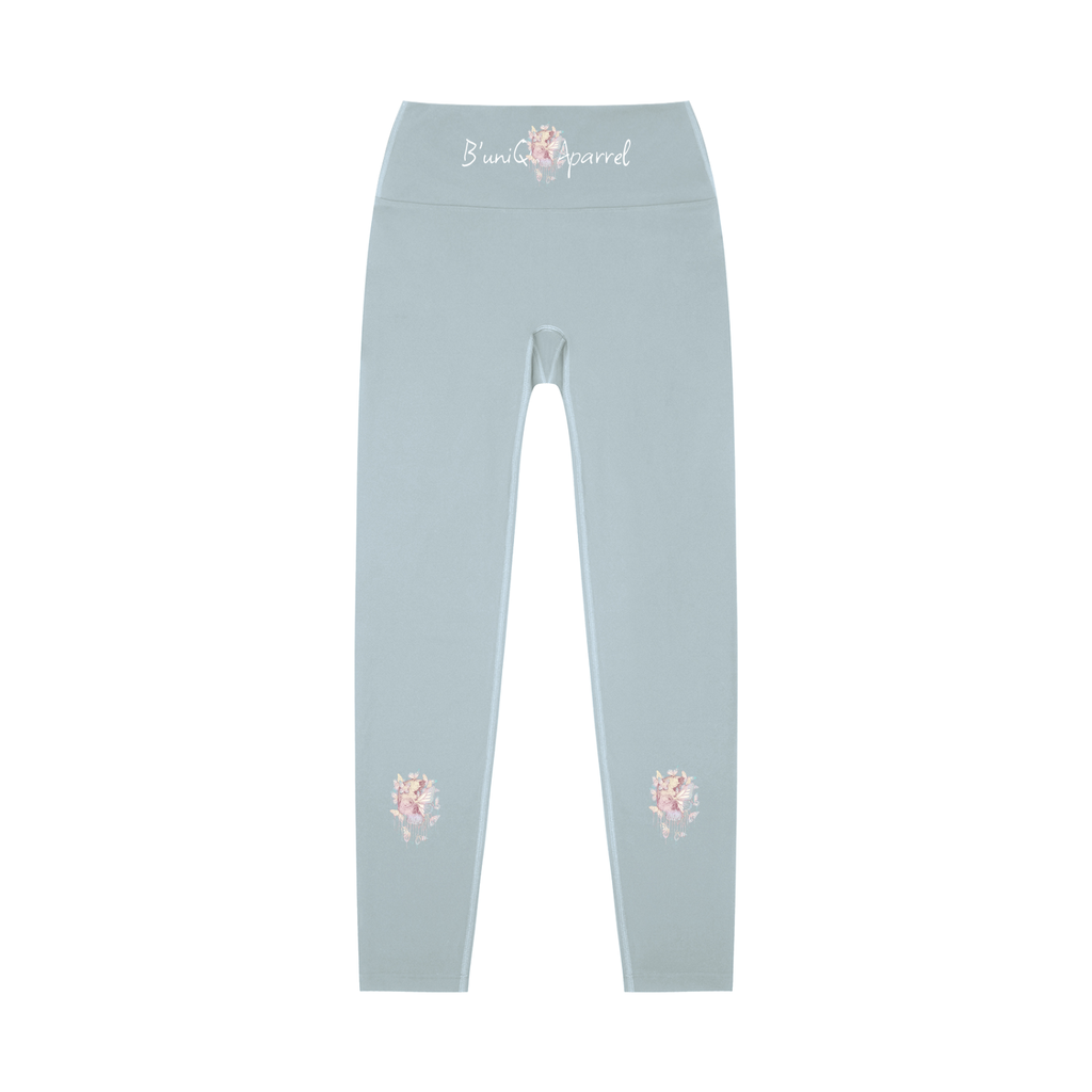 Women's High-Waisted UniQue Butterfly SkullHead Yoga Leggings