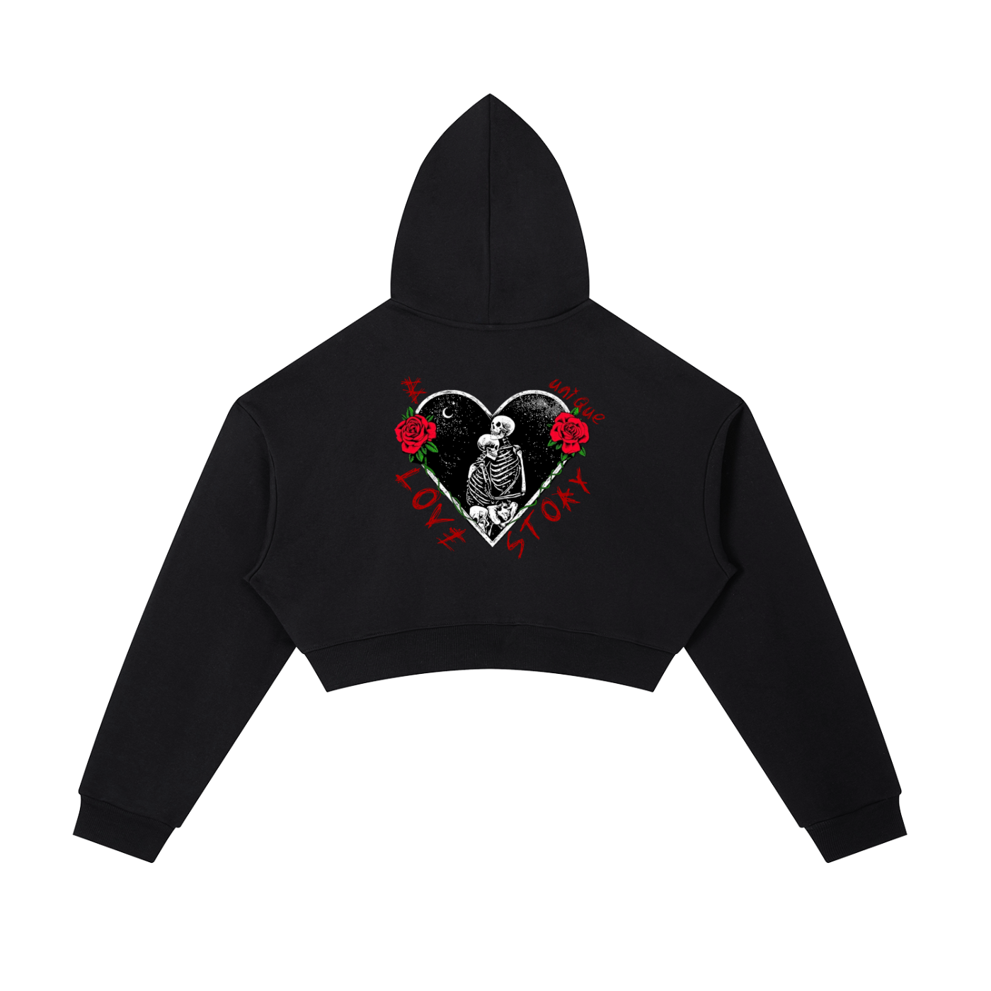 Women's Essential Cropped Zip-Up Hoodie