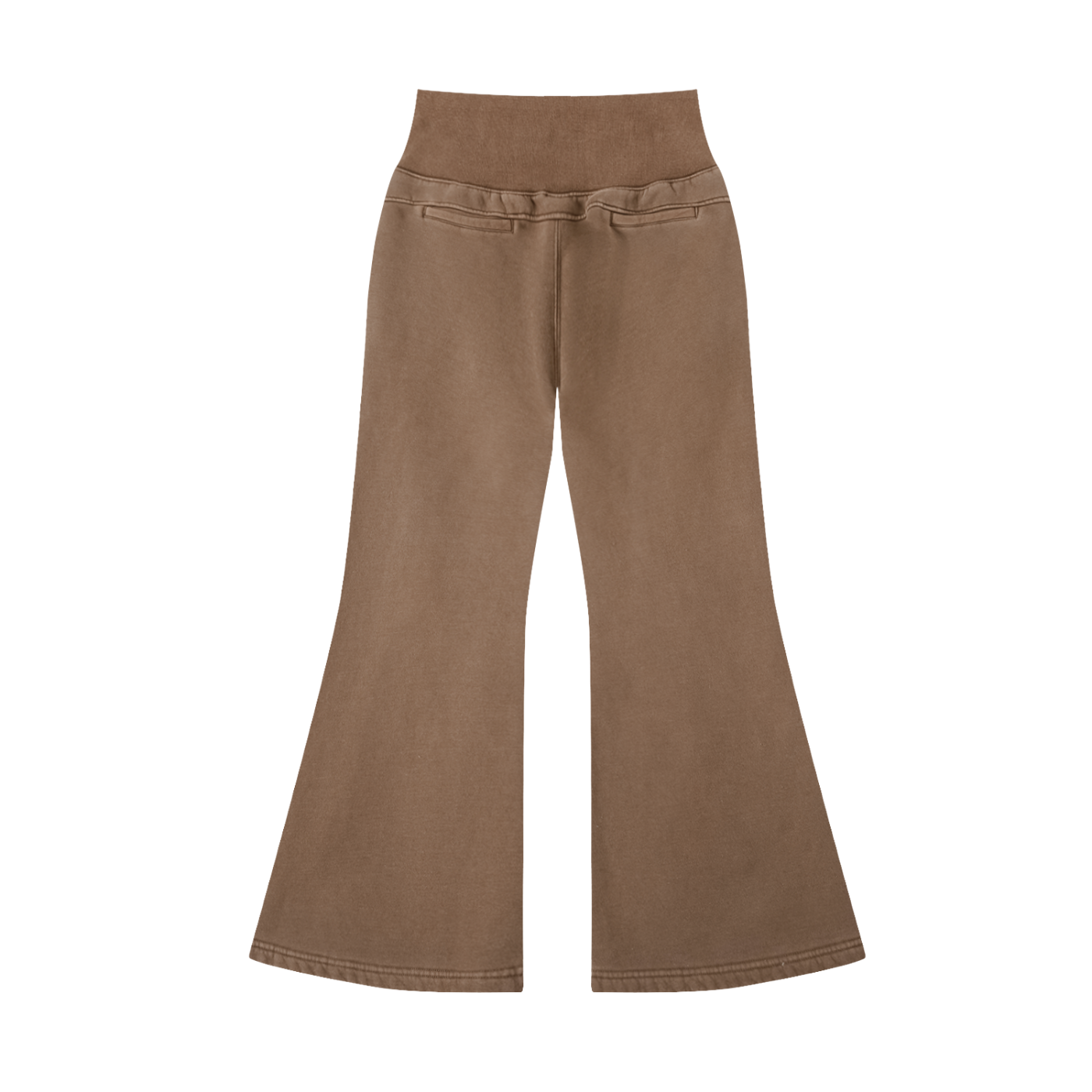 Women's Vintage Washed Flared Fleece Pants